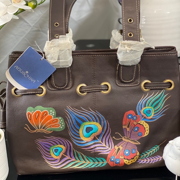 Anuschka Genuine leather hand-painted handbag - Picture 2 of 13